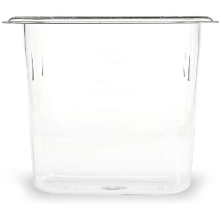 CFS BRANDS Carlisle 3068807 StorPlus Polycarbonate Food Pan, 1.4 qt, 4.25 x 6.93 x 6, Clear, Plastic