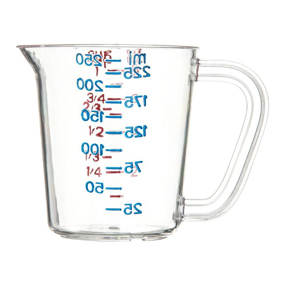 CFS BRANDS Carlisle 4314107 Commercial Measuring Cup, 1 cup, Clear