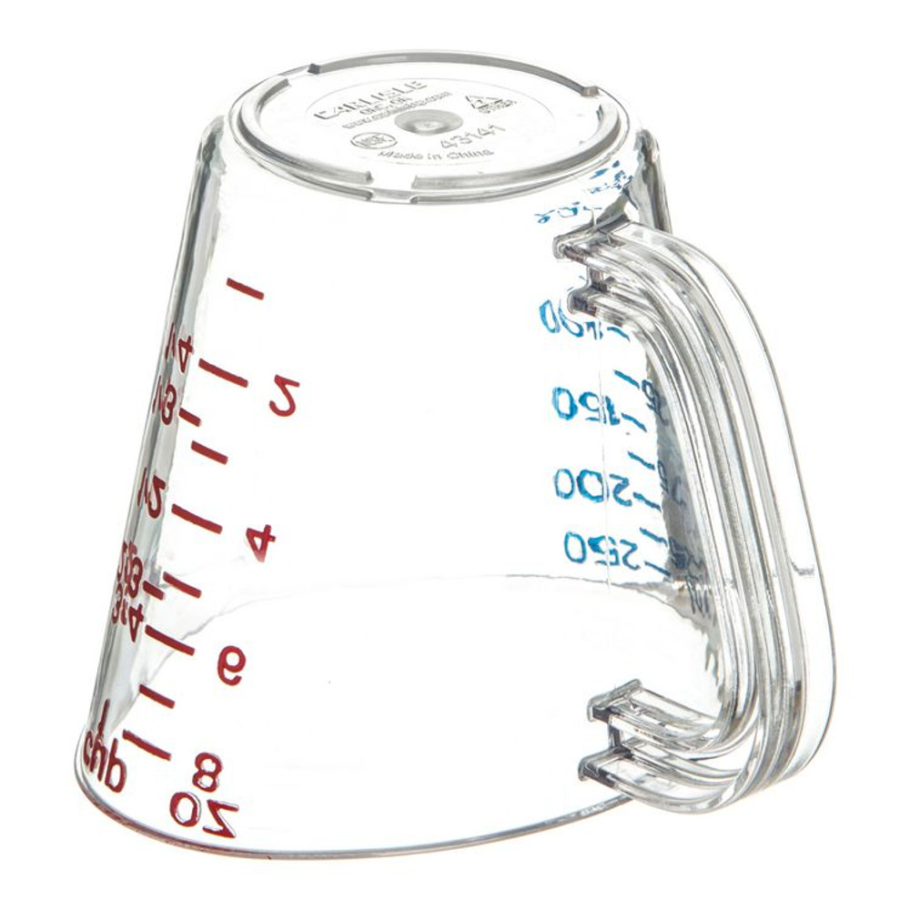 CFS BRANDS Carlisle 4314107 Commercial Measuring Cup, 1 cup, Clear