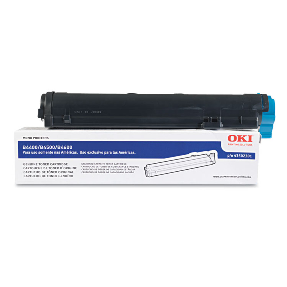 OKIDATA 43502301 43502301 Toner, 3,000 Page-Yield, Black