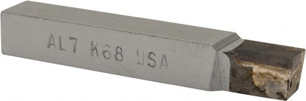 MSC 47013 Single-Point Tool Bit: AL, Square Shoulder Turning, 7/16 x 7/16" Shank