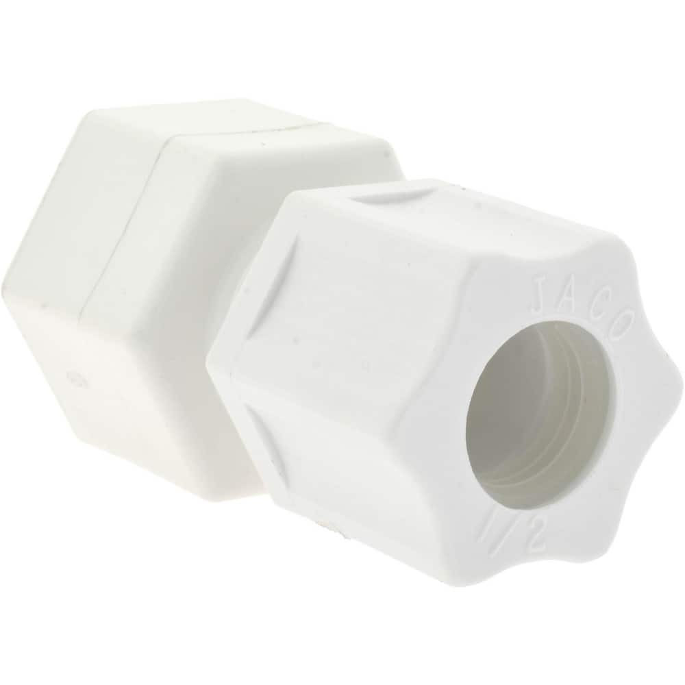 MSC 0605.066 Compression Tube Connector: 1/2 & 7/16-20" Thread, 1/2" Tube OD, Compression x Threaded