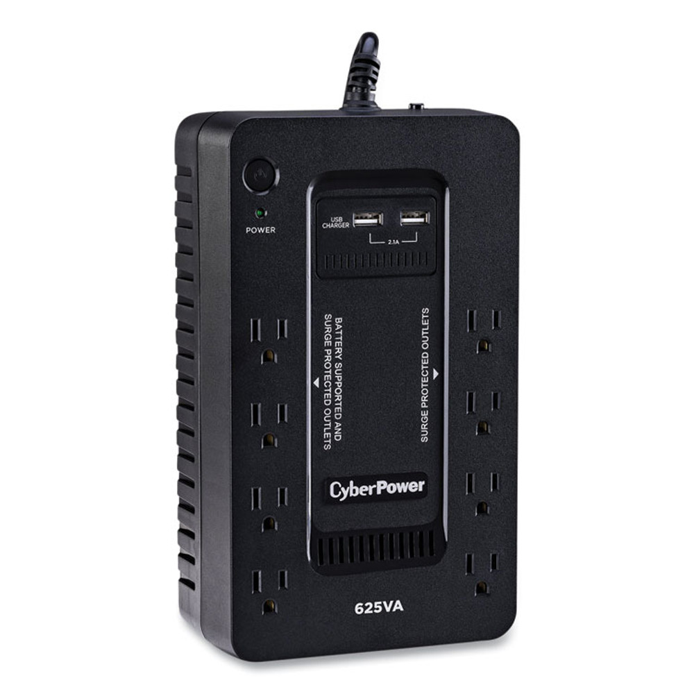 CYBER POWER SYSTEMS CyberPower® ST625U ST625U Standby UPS Battery Backup, 8 Outlets, 625 VA, 890 J