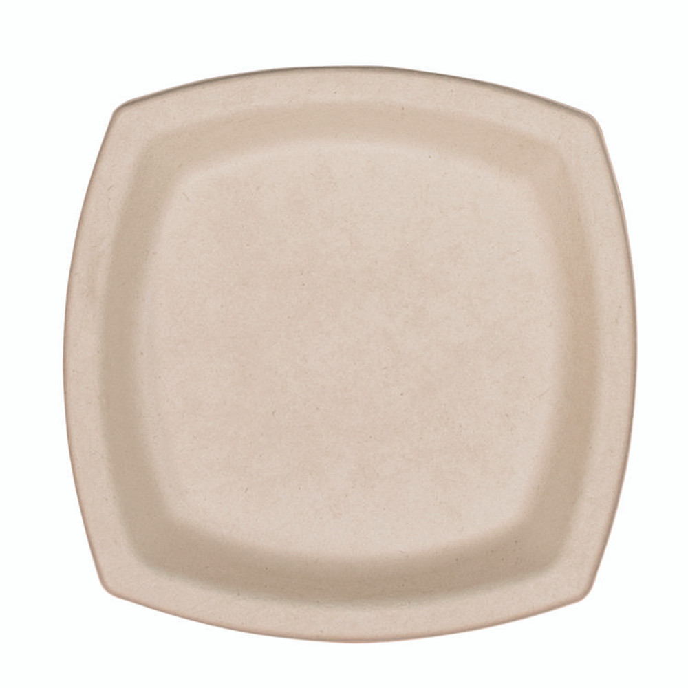 DART 6PSC1PFPK Compostable Molded Fiber Dinnerware, ProPlanet Seal, Plate, 6.7 x 6.7, Tan, 125/Pack