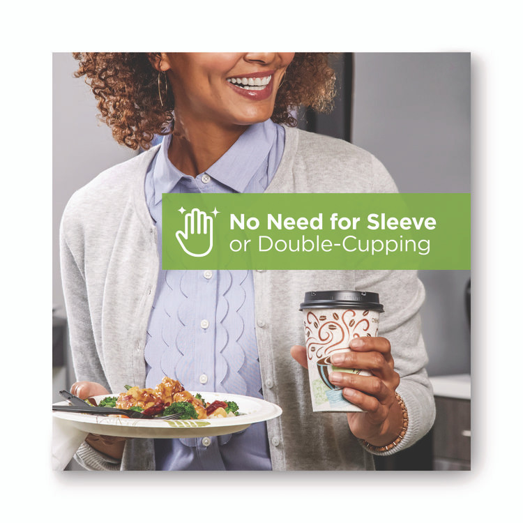 GEORGIA PACIFIC Dixie® 5320CDPK PerfecTouch Paper Hot Cups, 20 oz, Coffee Haze Design, 25/Pack