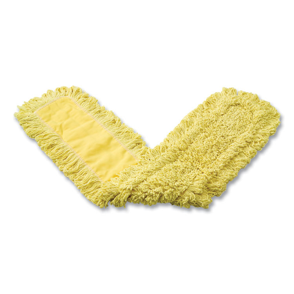 RUBBERMAID COMMERCIAL PROD. J15700YEL Trapper Commercial Dust Mop, Looped-end Launderable, 5" x 48", Yellow