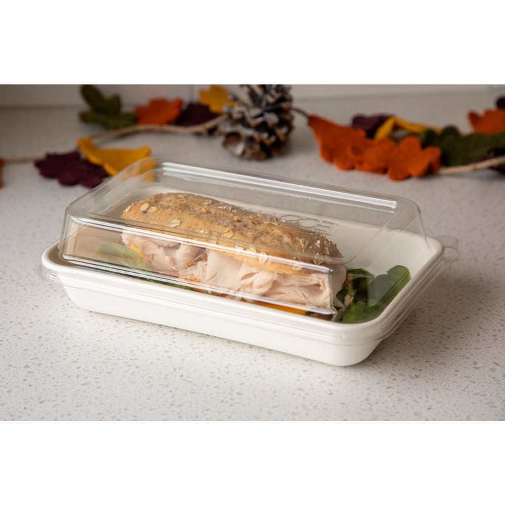 ECO-PRODUCTS,INC. EPSCRC107LIR Worldview 100% Recycled Content Lid, 10.82 x 10.71 x 1.83, Clear, Plastic, 200/Carton