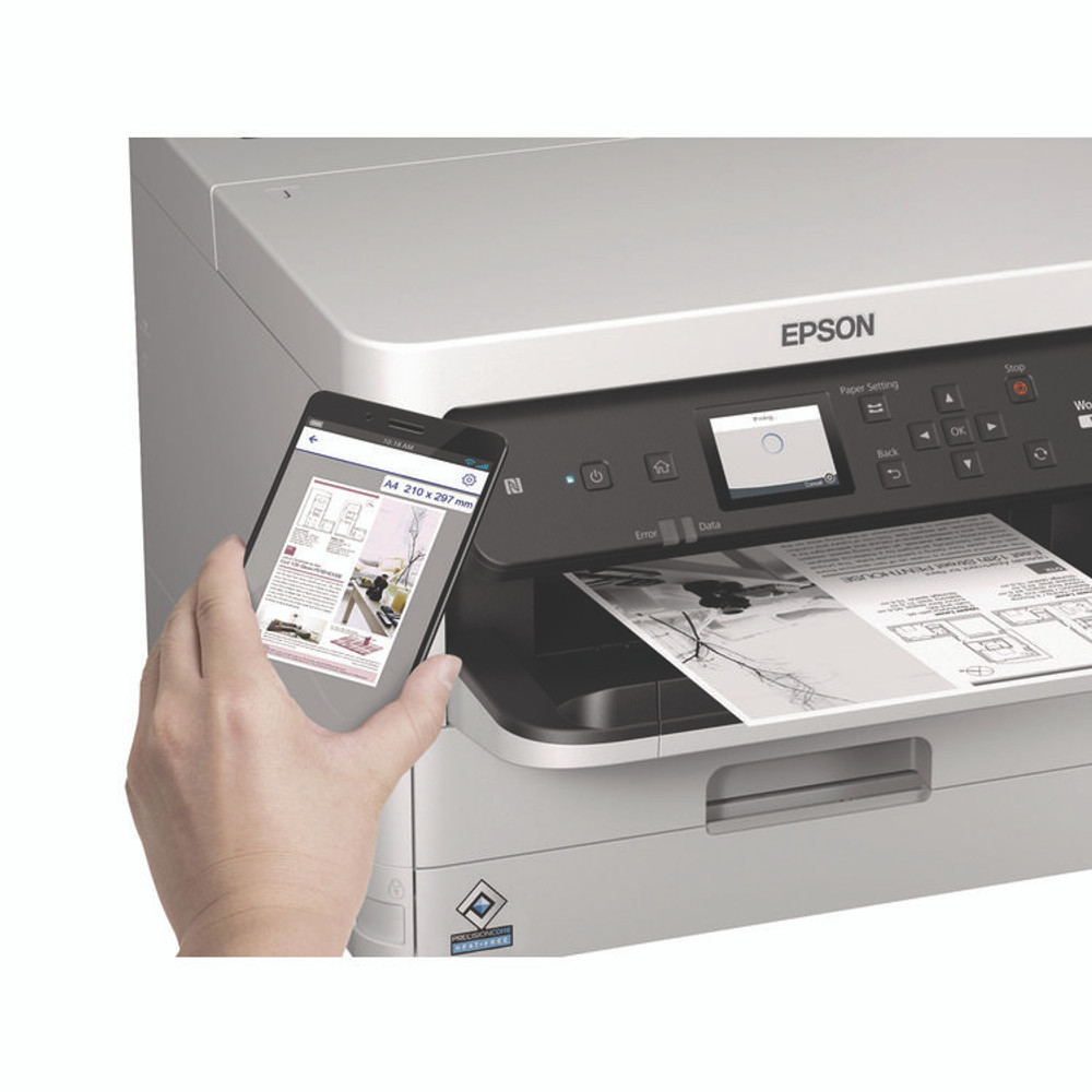 EPSON AMERICA, INC. C11CG07201 WorkForce Pro WF-M5299 Monochrome Wireless Inkjet Printer