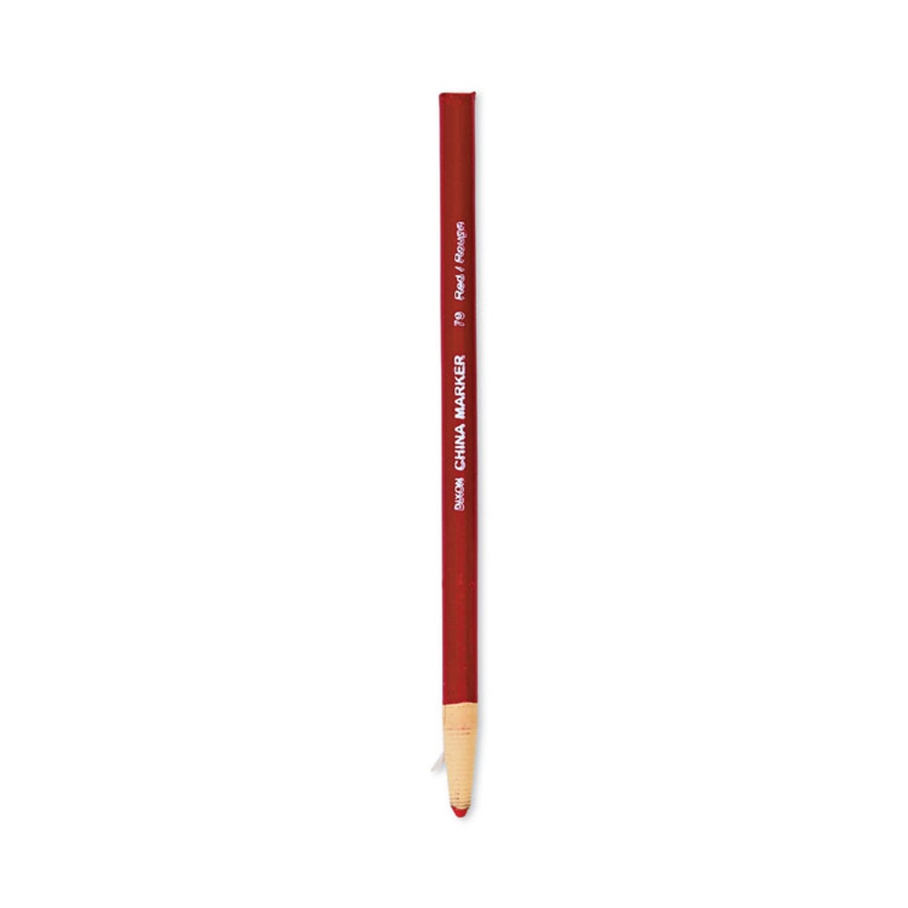 DIXON TICONDEROGA CO. 00079 China Marker, Red, Dozen