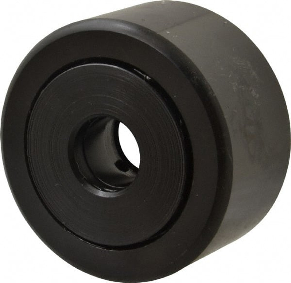 Accurate Bushing YR-2-1/4 Cam Yoke Roller: Non-Crowned, 0.625" Bore Dia, 2-1/4" Roller Dia, 1.25" Roller Width, Needle Roller Bearing