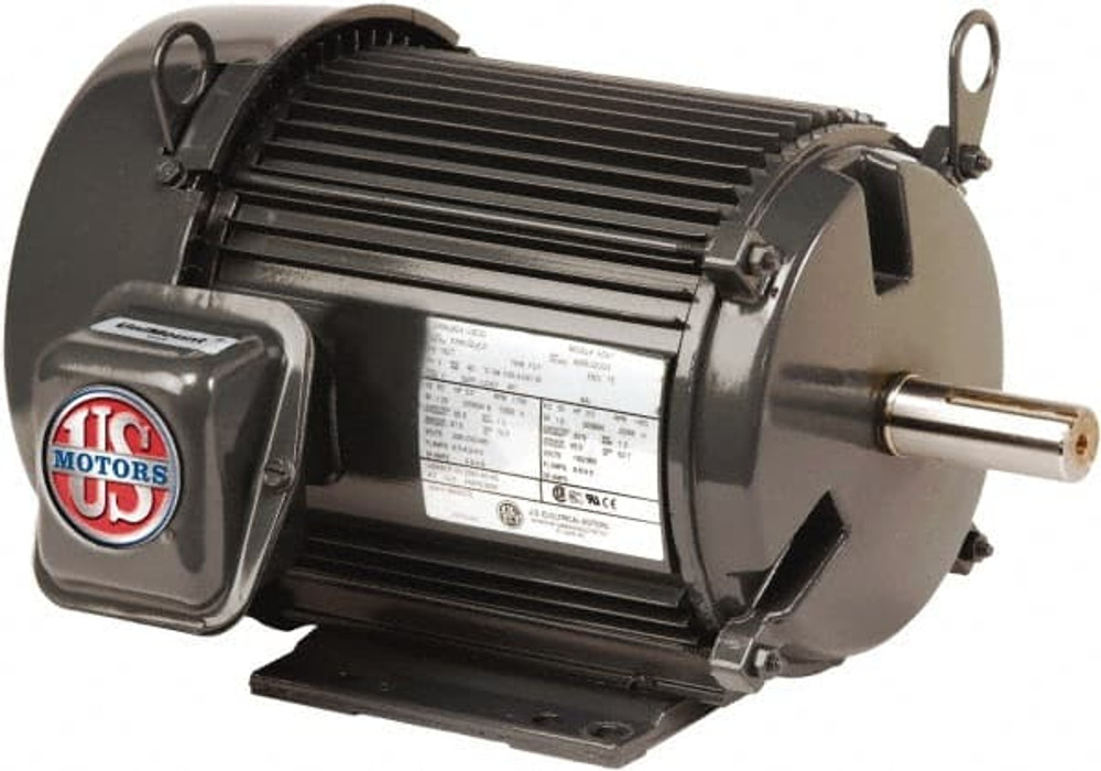 US Motors U34P2DCR Three Phase Premium Efficient AC Motor: TEFC Enclosure