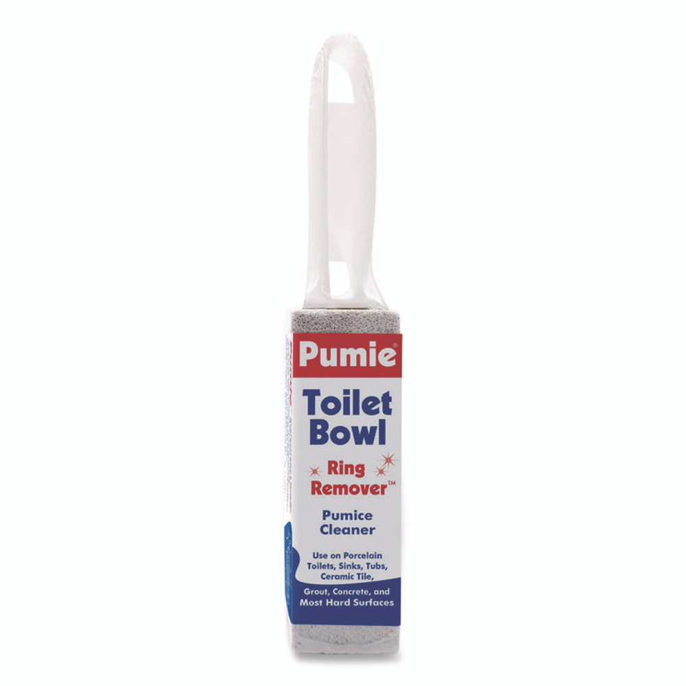 U.S. PUMICE Pumie® JAN 6 Toilet Bowl Ring Remover with Handle, 1.25 x 5, Gray, 6/Pack