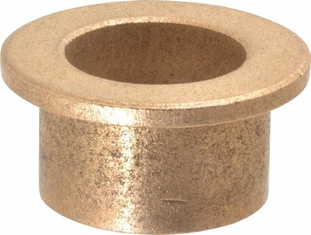 Boston Gear G00324 Flanged Sleeve Bearing: 7/8" ID, 1-1/8" OD, 3/4" OAL, Oil Impregnated Bronze