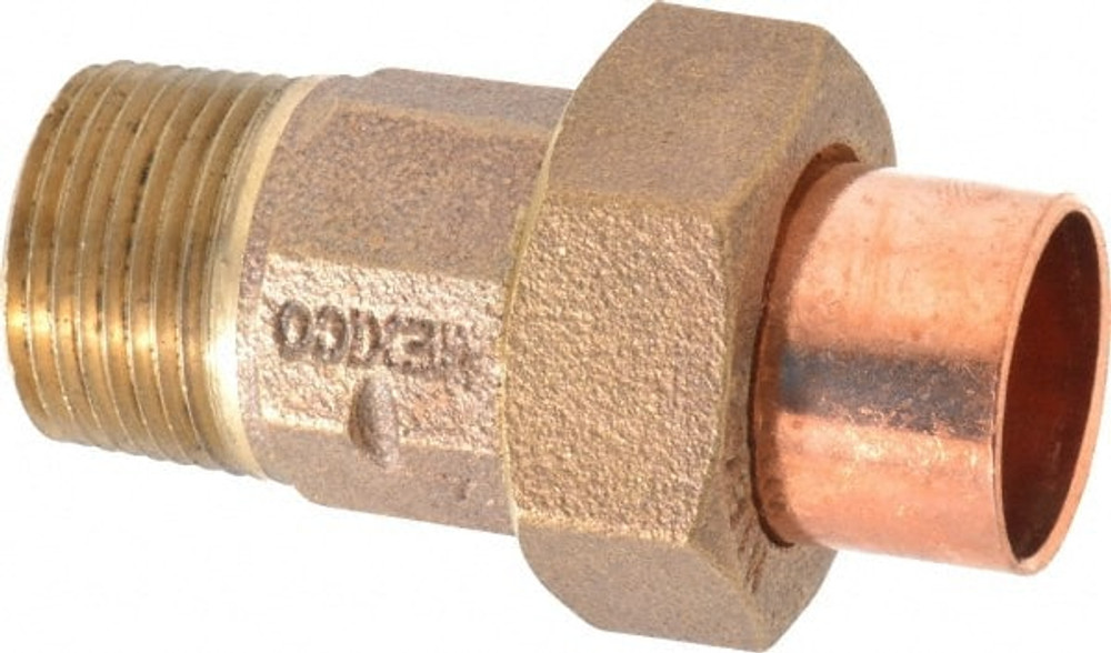 NIBCO B260250 Cast Copper Pipe Union: 3/4" Fitting, C x M, Pressure Fitting