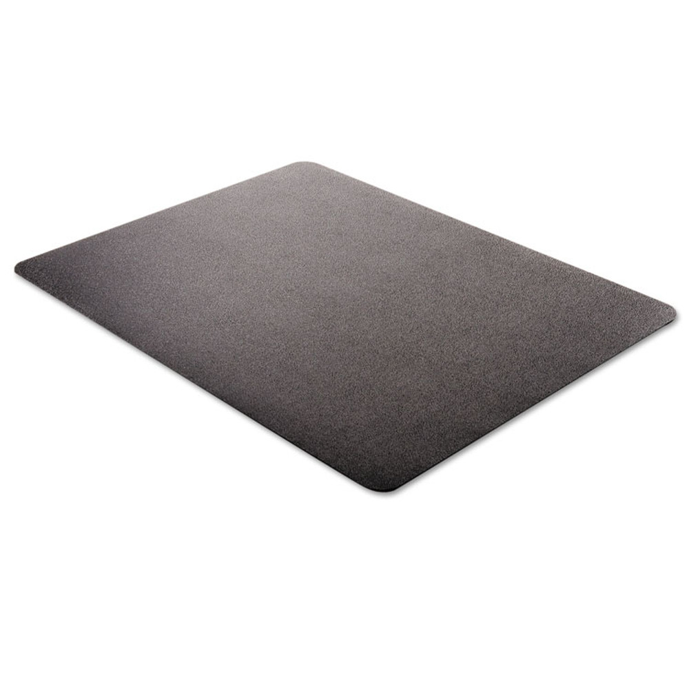 DEFLECTO CORPORATION CM21242BLK EconoMat All Day Use Chair Mat for Hard Floors, Flat Packed, 45 x 53, Black