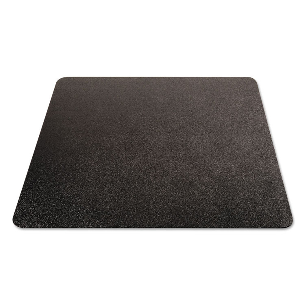 DEFLECTO CORPORATION CM21242BLK EconoMat All Day Use Chair Mat for Hard Floors, Flat Packed, 45 x 53, Black