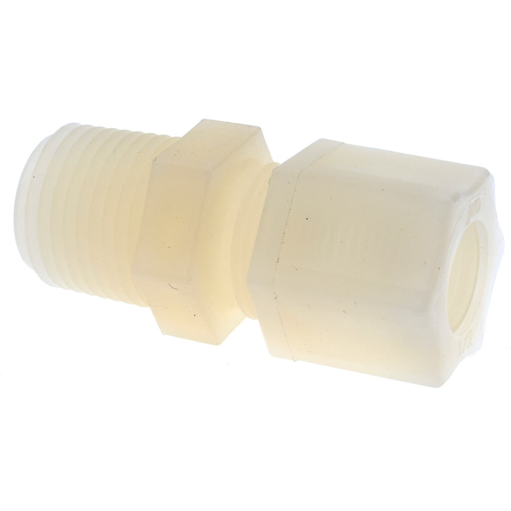 MSC 0602.066 Compression Tube Connector: 1/2 & 7/16-20" Thread, 1/2" Tube OD, Compression x Threaded