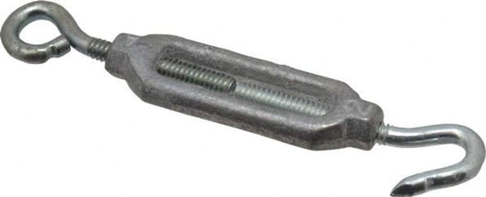 MSC 05208-5 38 (Eye) & 44 (Hook) Lb Load Limit, #10 Thread Diam, 1-1/2" Take Up, Aluminum Hook & Eye Turnbuckle