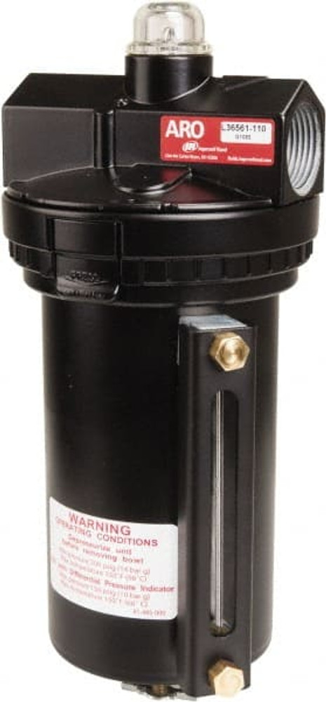 ARO/Ingersoll-Rand L36561-110 Super-Duty Compressed Air Lubricator: 1" Port, NPT Ends, 374 CFM