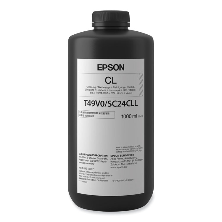 EPSON AMERICA, INC. T49V010 T49V010 (T49V) UltraChrome Cleaning Liquid, 1,000 mL