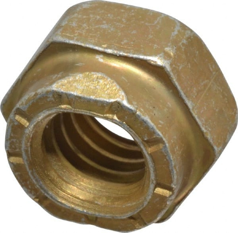 Value Collection 446004PR Hex Lock Nut: Distorted Thread, 5/16-18, Grade L9 Steel, Cadmium Dichromate Finish