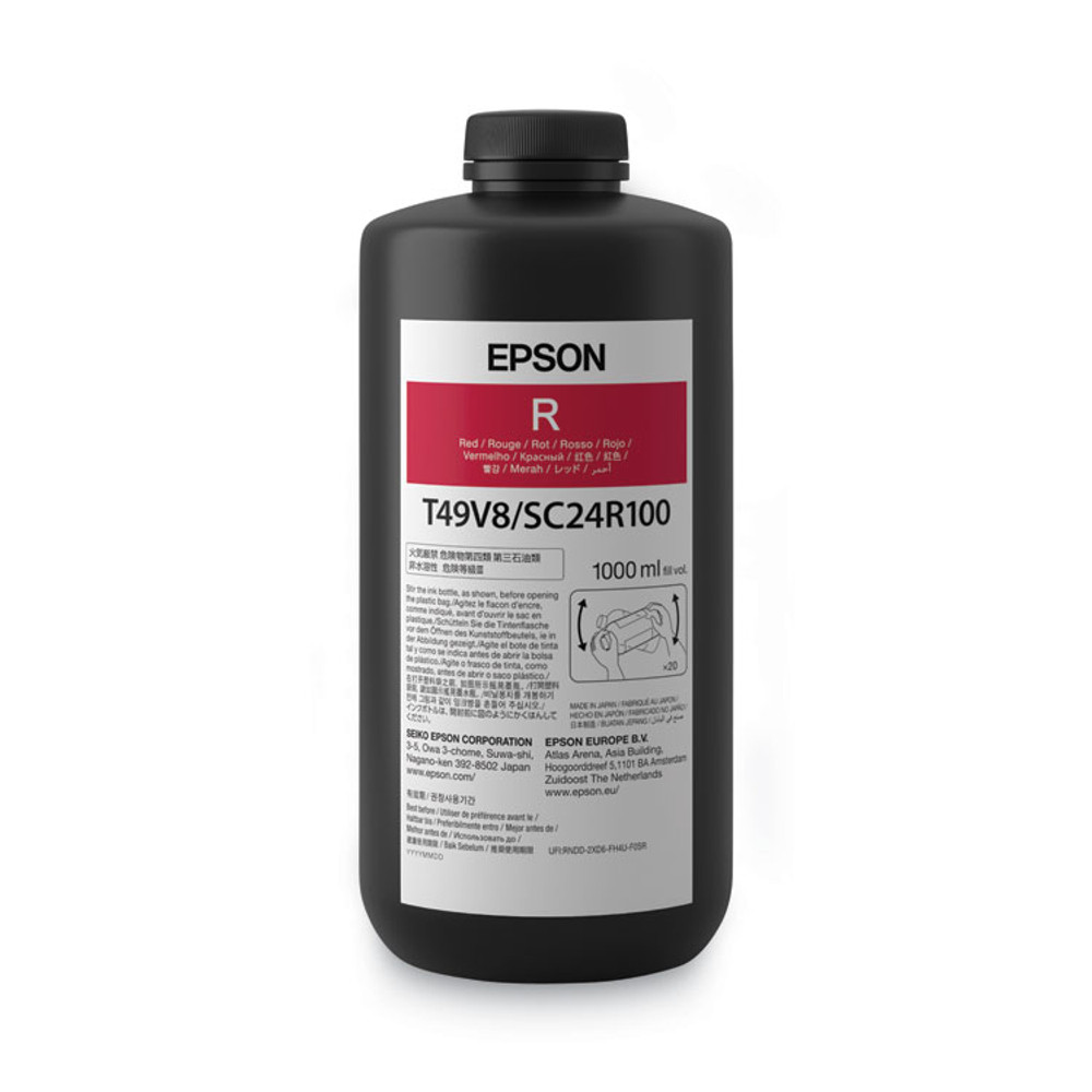 EPSON AMERICA, INC. T49V810 T49V810 (T49V) UltraChrome UV Ink, 1,000 mL, Red