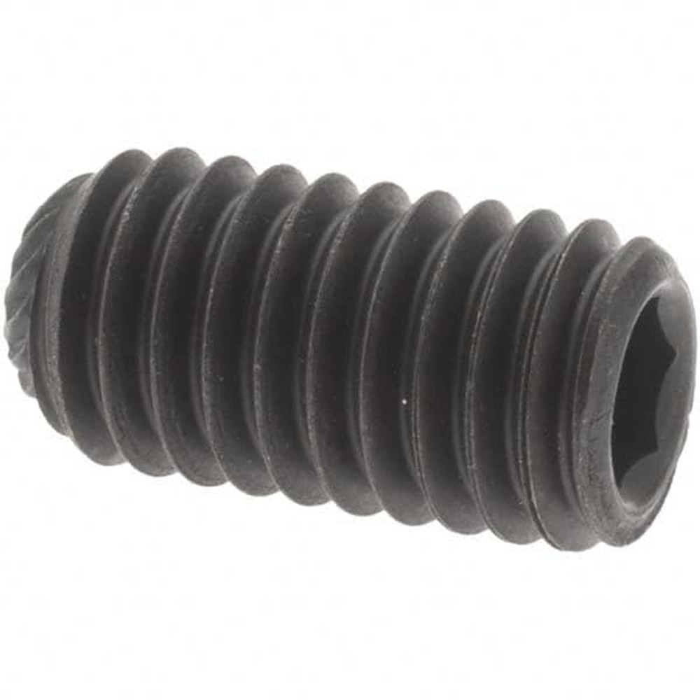 Value Collection 40542 Set Screw: 3/8-16 x 3/4", Knurled Cup Point, Alloy Steel, Grade ASTM F912