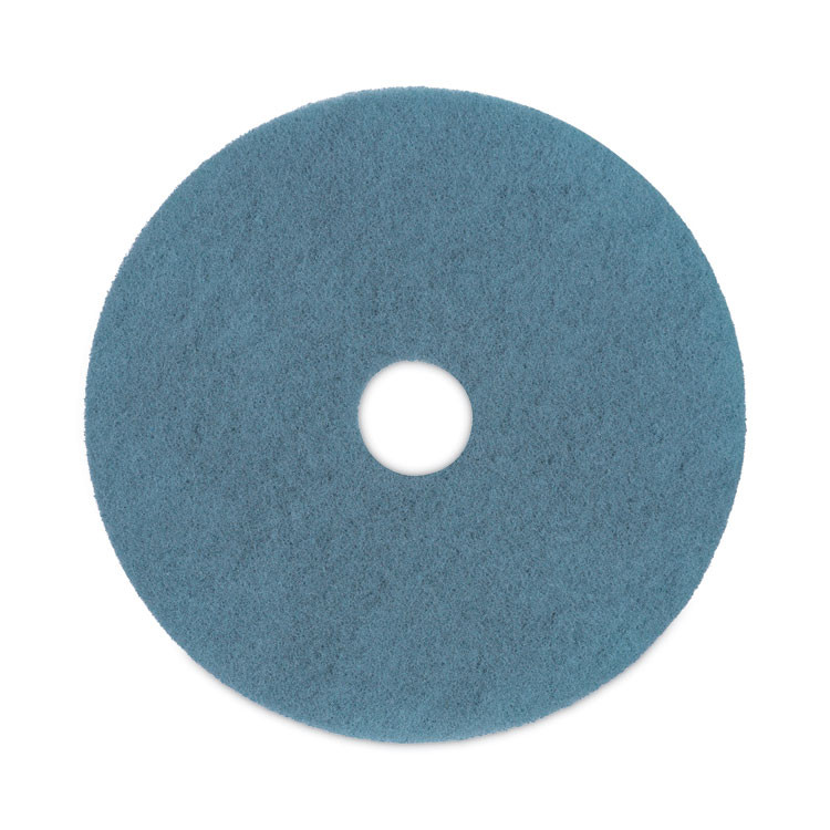 BOARDWALK 4020AQU Burnishing Floor Pads, 20" Diameter, Aqua, 5/Carton