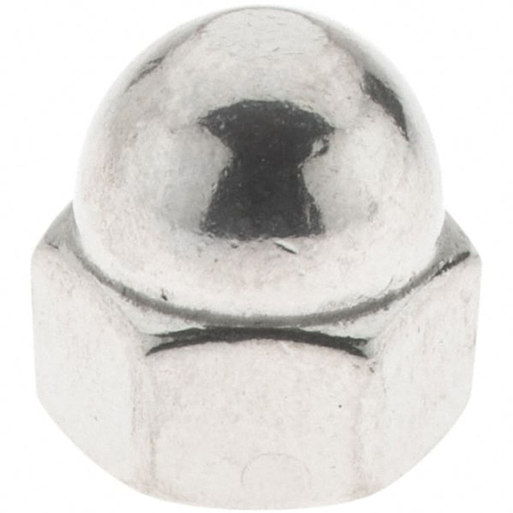 Value Collection MP30364 Acorn Nuts; Nut Type: Standard Acorn Nut ; Material: Stainless Steel ; Thread Size: 1/4-20 ; Thread Direction: Right Hand ; Color: Silver ; Overall Height (Inch): 21/64