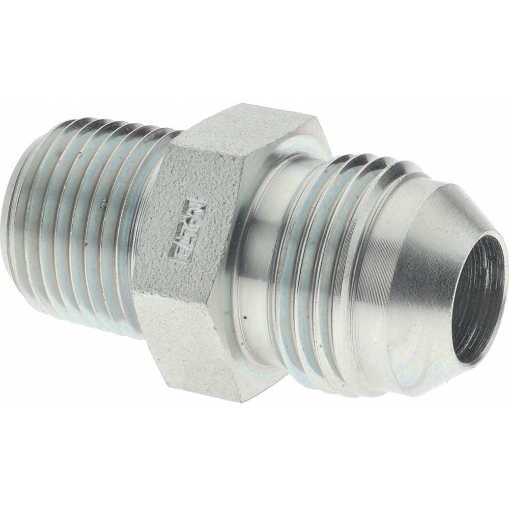 Eaton 2021-6-8S Steel Flared Tube Connector: 1/2" Tube OD, 3/8 Thread, 37 ° Flared Angle