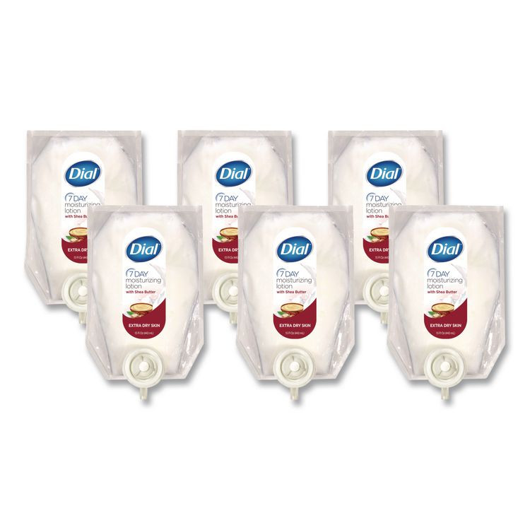 DIAL PROFESSIONAL 12260CT 7-Day Moisturizing Lotion for Versa Dispenser, 15 oz, Refill Pouch, 6/Carton