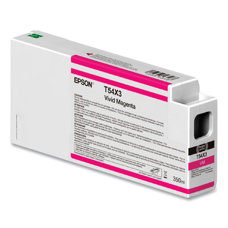 EPSON AMERICA, INC. T54X300 T54X300 (T54X) UltraChrome HD Ink, 350 mL, Vivid Magenta