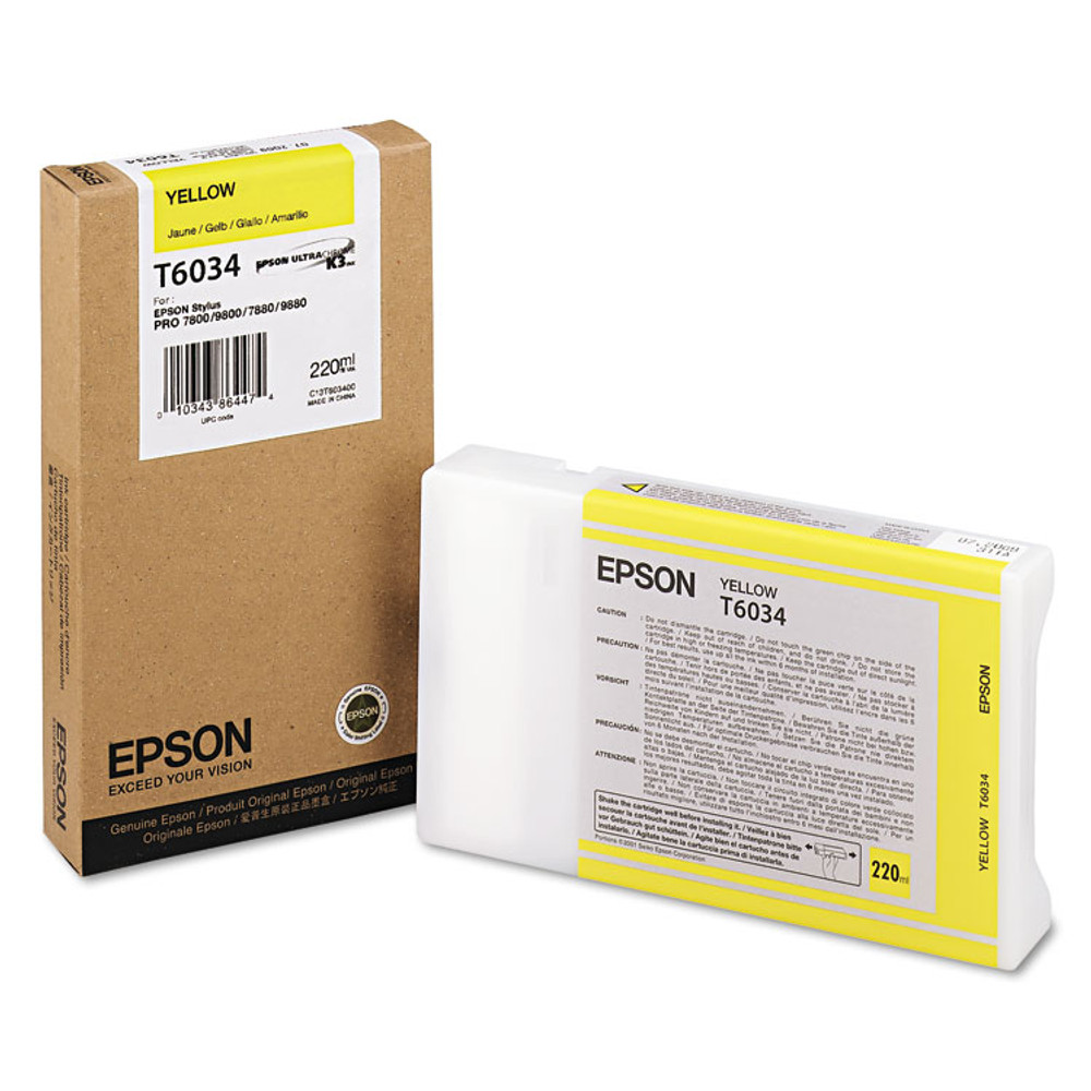 EPSON AMERICA, INC. T603400 T603400 (60) UltraChrome K3 Ink, Yellow