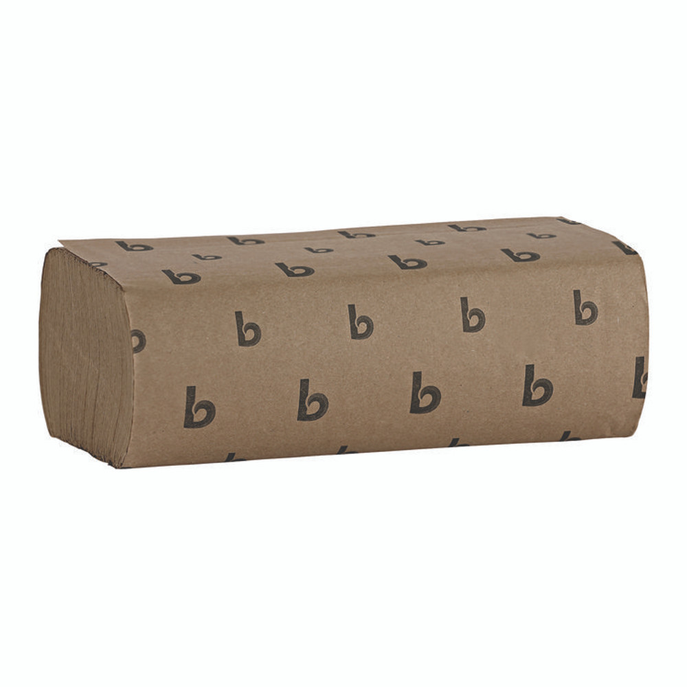 BOARDWALK 6202 Multifold Paper Towels, 1-Ply, 9 x 9.45, Natural, 250/Pack, 16 Packs/Carton