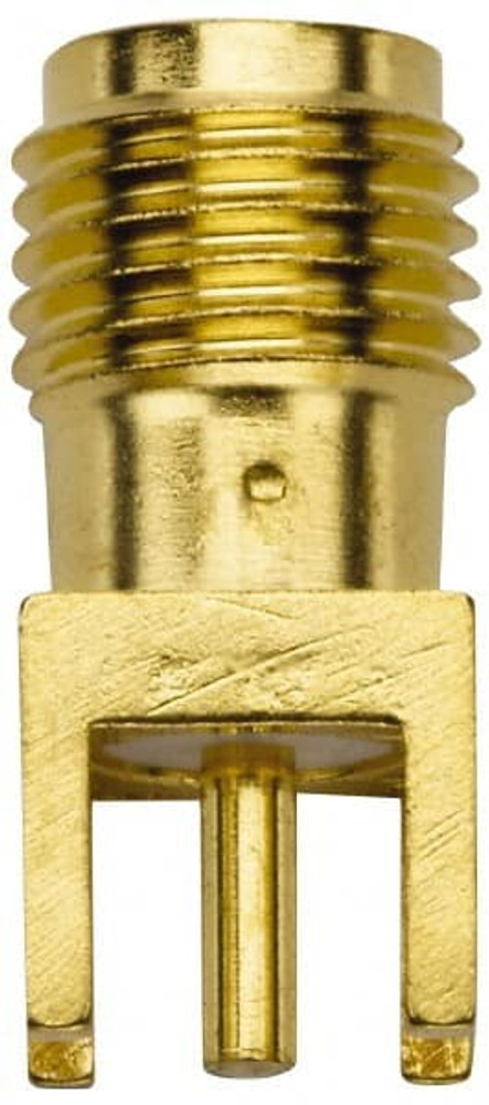 Pomona 72963 Coaxial Connectors; Connector Type: Jack ; Impedance (Ohms): 50 ; Body Orientation: Straight ; Contact Material: Beryllium Copper ; Contact Plating: Gold ; Body Material: Brass