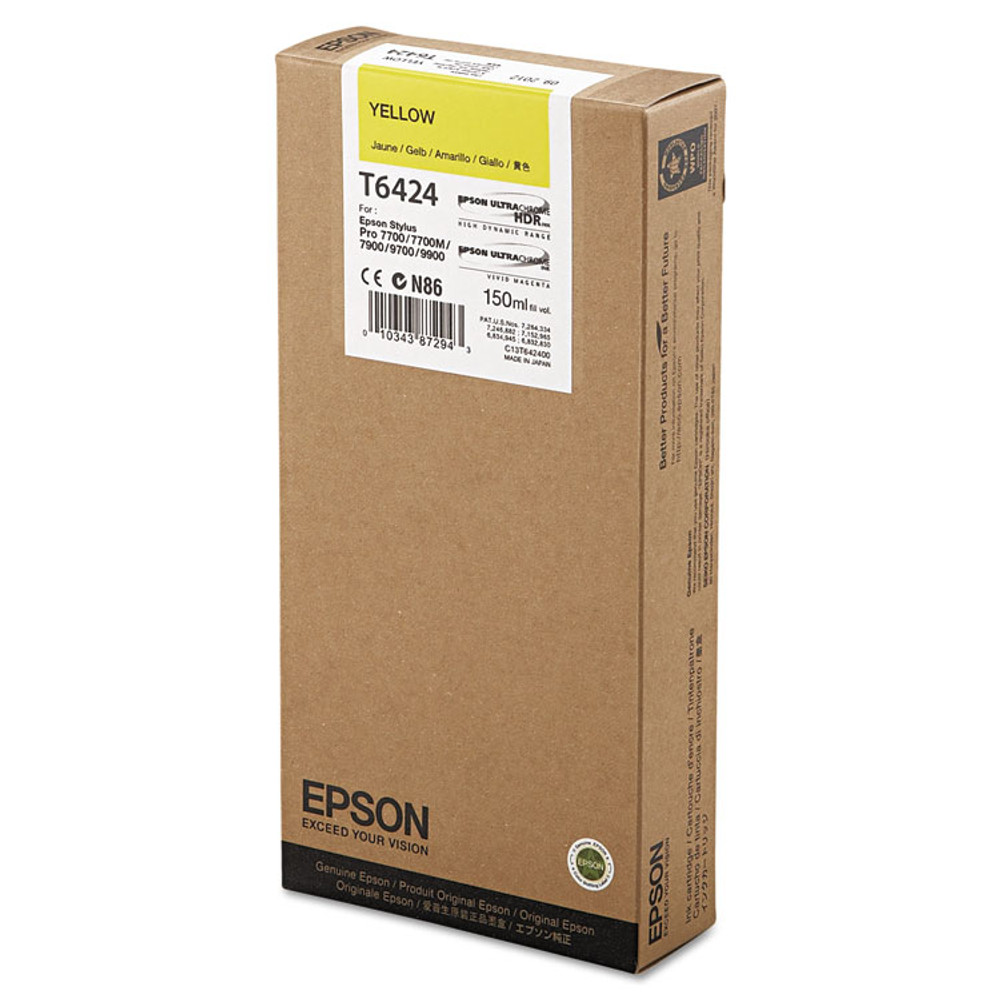 EPSON AMERICA, INC. T642400 T642400 UltraChrome HDR Ink, Yellow
