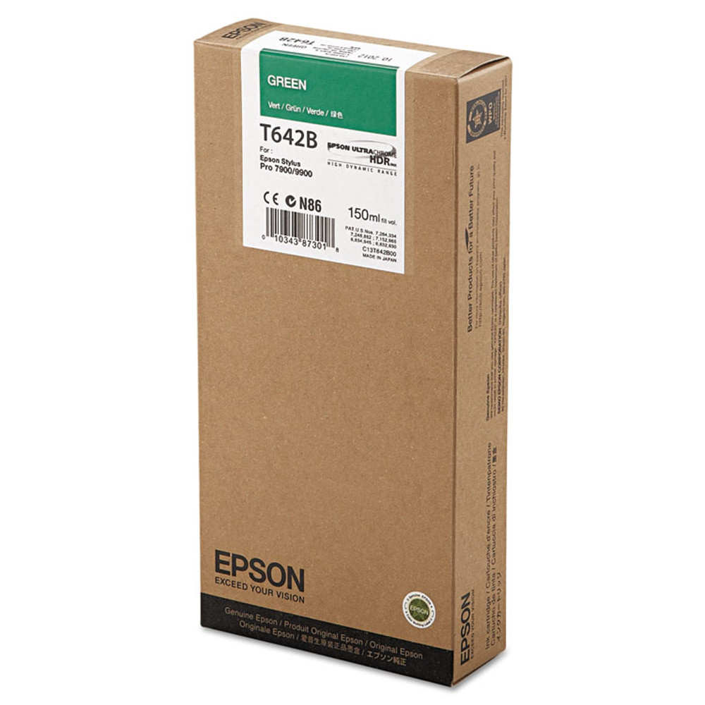 EPSON AMERICA, INC. T642B00 T642B00 UltraChrome HDR Ink, Green