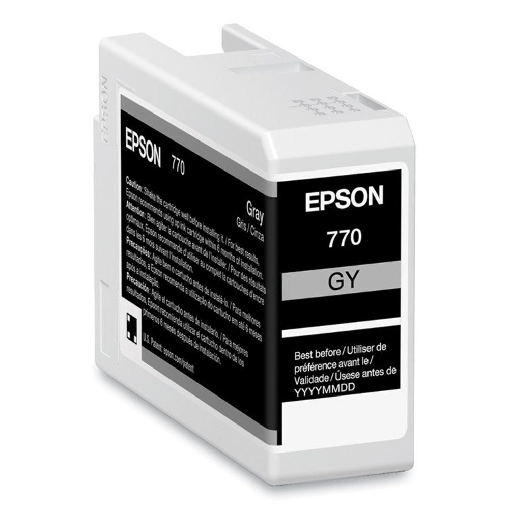 EPSON AMERICA, INC. T770720 T770720 (T770) UltraChrome PRO10 Ink, 25 mL, Gray