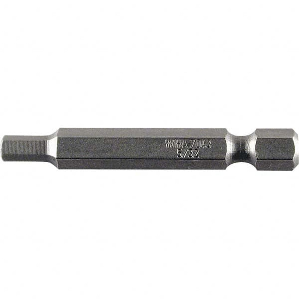 Wiha 74312 Power Screwdriver Bit: 0.093" Hex Drive