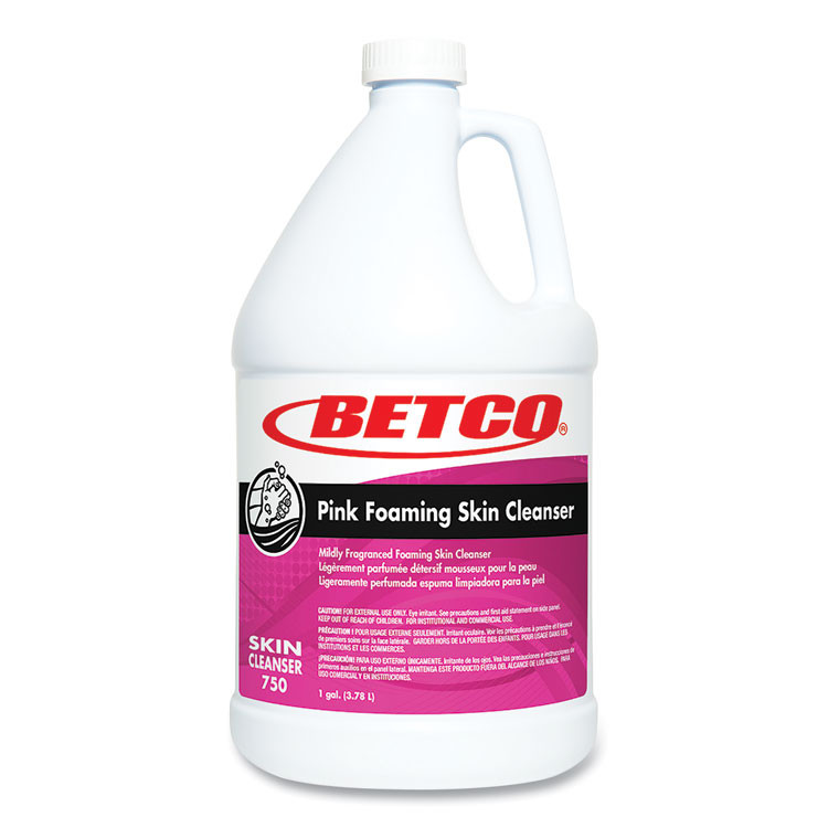 BETCO CORPORATION 7500400 Pink Foaming Skin Cleanser Refill, Fresh Scent, 1 gal, 4/Carton