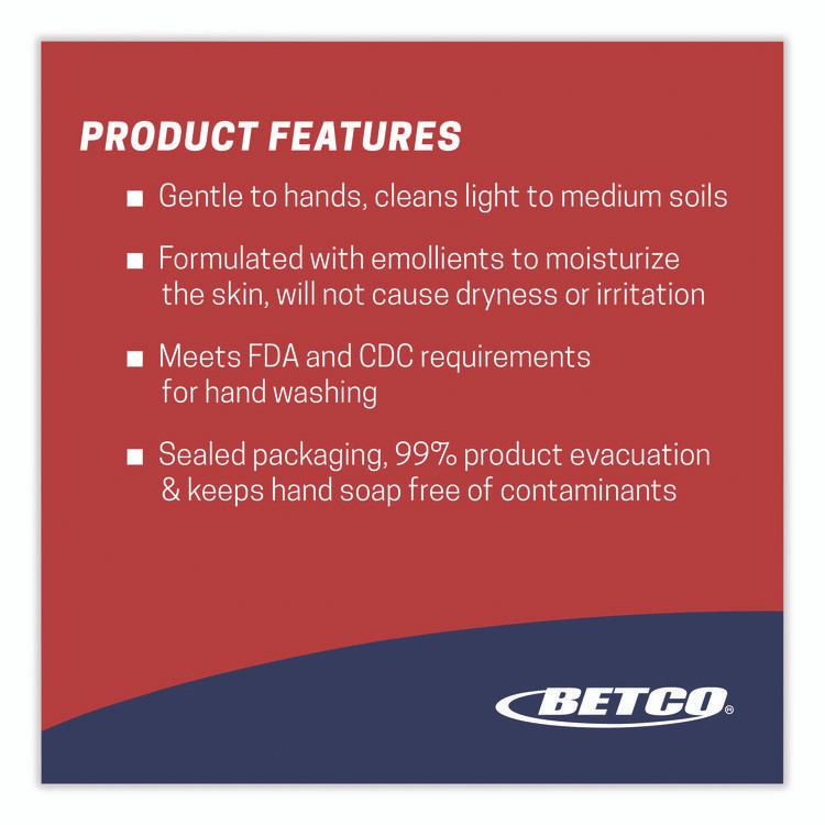 BETCO CORPORATION 7500400 Pink Foaming Skin Cleanser Refill, Fresh Scent, 1 gal, 4/Carton