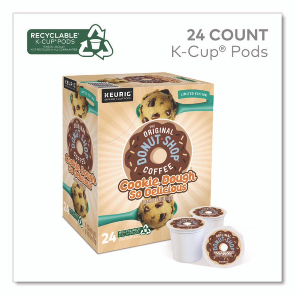 KEURIG DR PEPPER The Original Donut Shop® 9534 Cookie Dough So Delicious K-Cups, 0.3 oz K-Cup, 24/Box