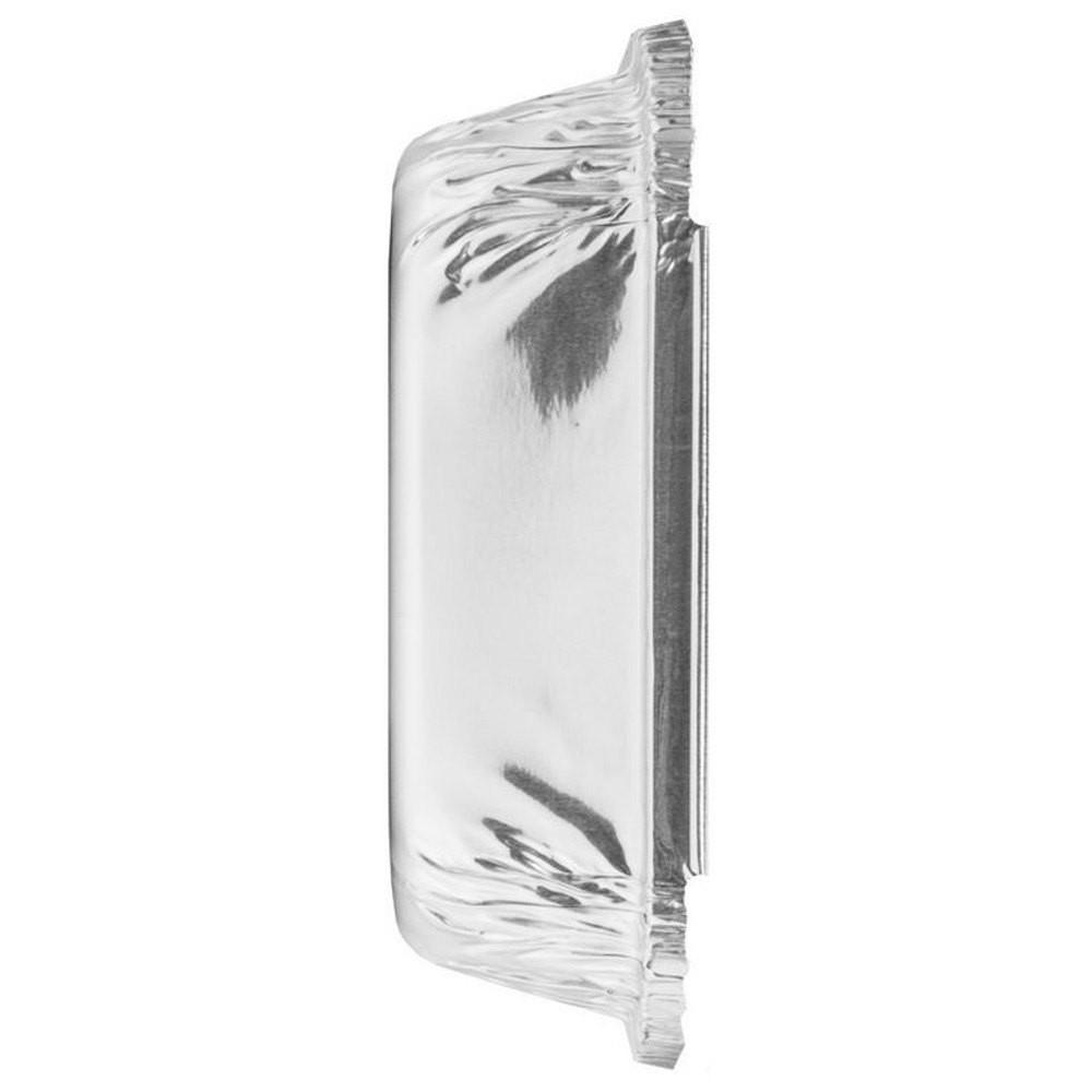 HFA INC 204500 Three-Compartment Oblong Food Container, 24 oz, 6.38 x 1.47 x 8, Silver, Aluminum, 500/Carton