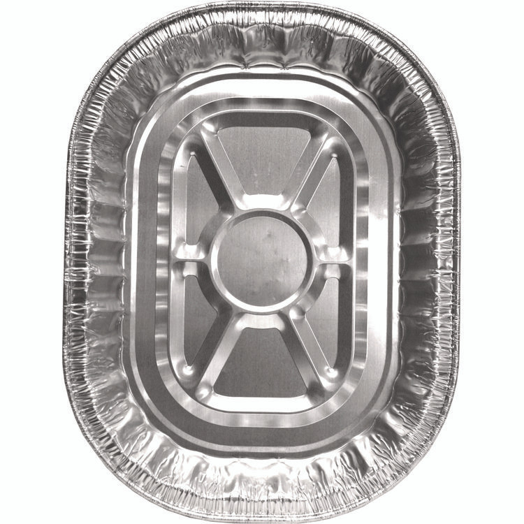 HFA INC 32400-100 Giant Rack Roaster Pan, 272 oz, 14.43 x 3.12 x 17.68, Silver, Aluminum, 100/Carton