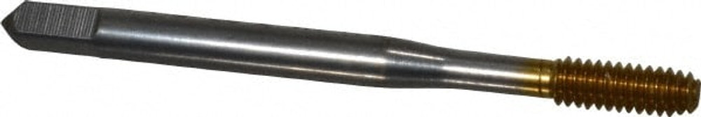 Balax 11625-01T Thread Forming Tap: #8-32 UNC, 2B Class of Fit, Bottoming, High Speed Steel, TiN Coated