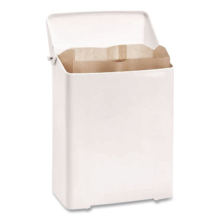 IMPACT PRODUCTS, LLC 25033000 Enamel Feminine Napkin Receptacle, Metal, White