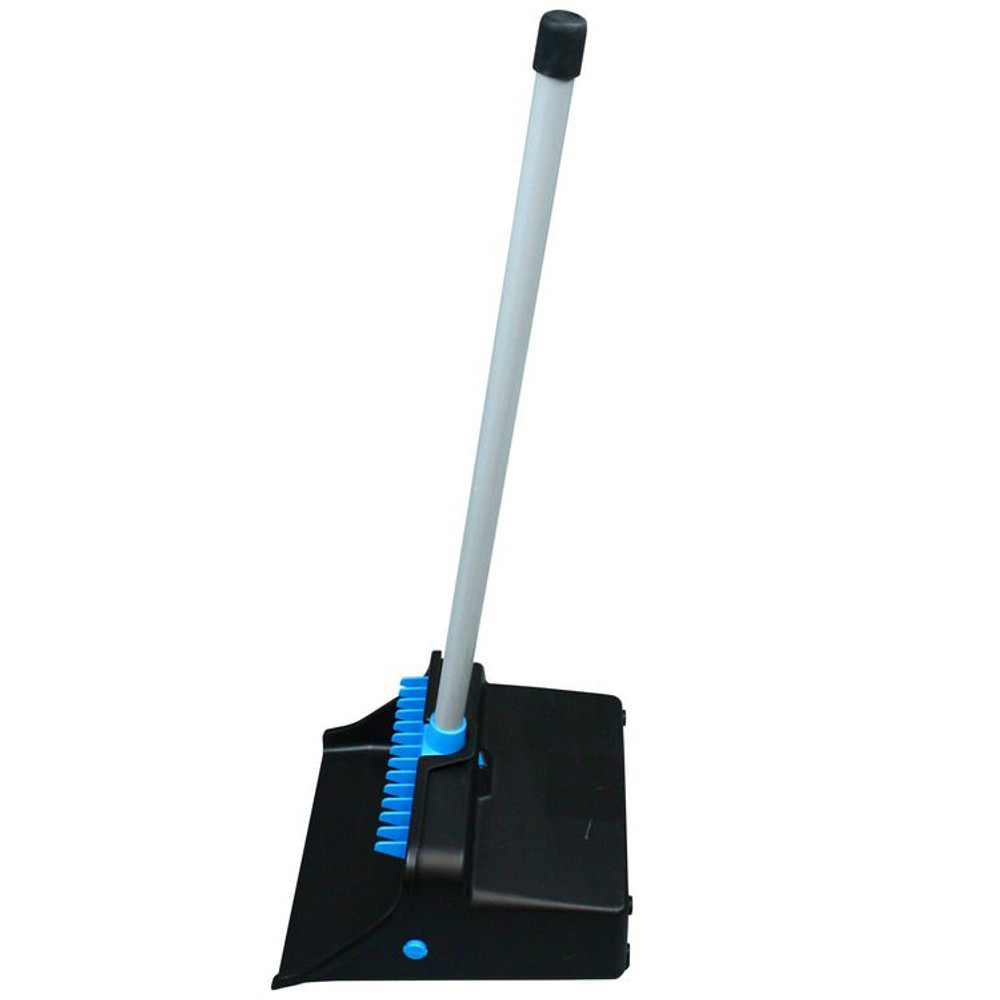 IMPACT PRODUCTS, LLC T001301 LobbyMaster Plastic Dust Pan, 11.72" Wide, 31" PVC Handle, Blue/Black