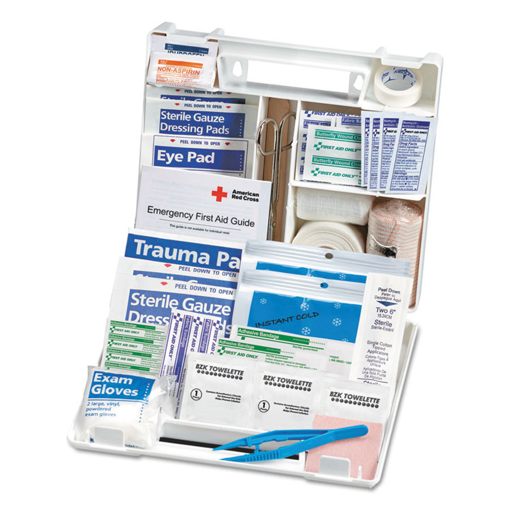 FIRST AID ONLY, INC. SM134 Sports First Aid Kit for 10 People, 71 Pieces, Plastic Case