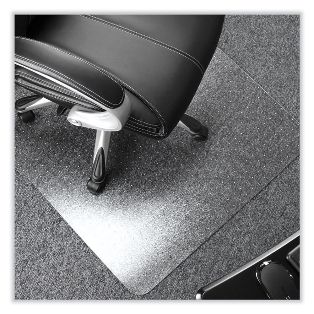 FLOORTEX ER1115227ER Cleartex Ultimat Polycarbonate Chair Mat for High Pile Carpets, 60" w x 48" l, Clear