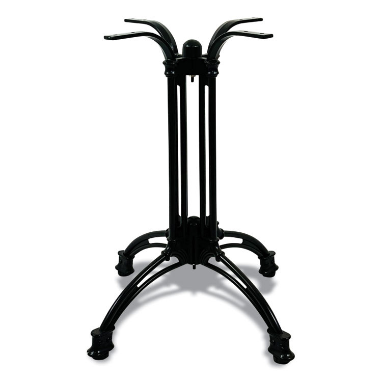 JMC FURNITURE 106C36R7 Topalit Tables, Round, 36" dia x 29"h, Gray Top, Black Aluminum Base/Legs